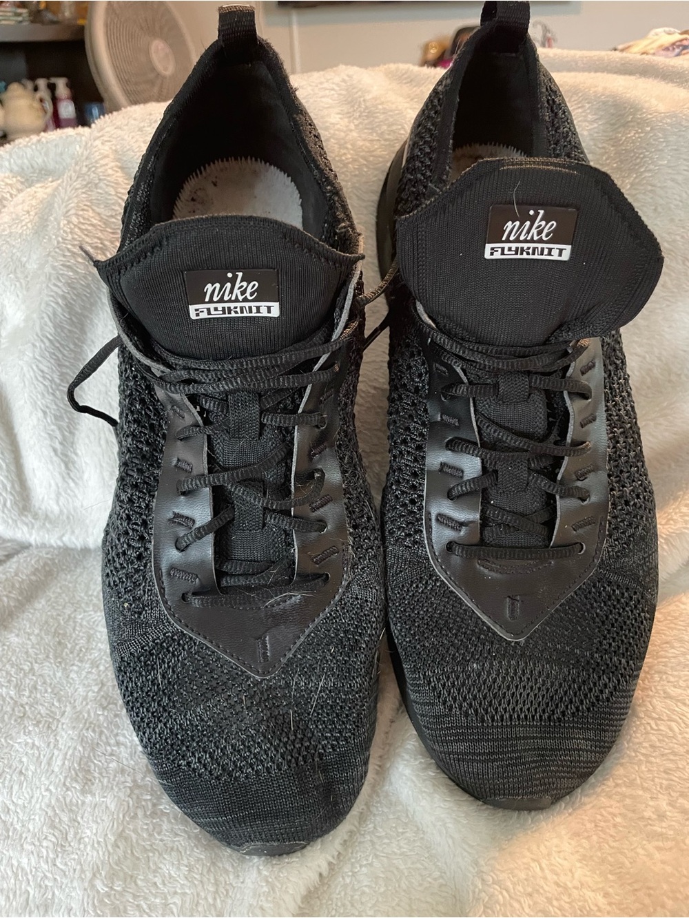 Nike Airmax Flyknit Triple Black Trainer Mesh upper Running jogging Sneakers 10